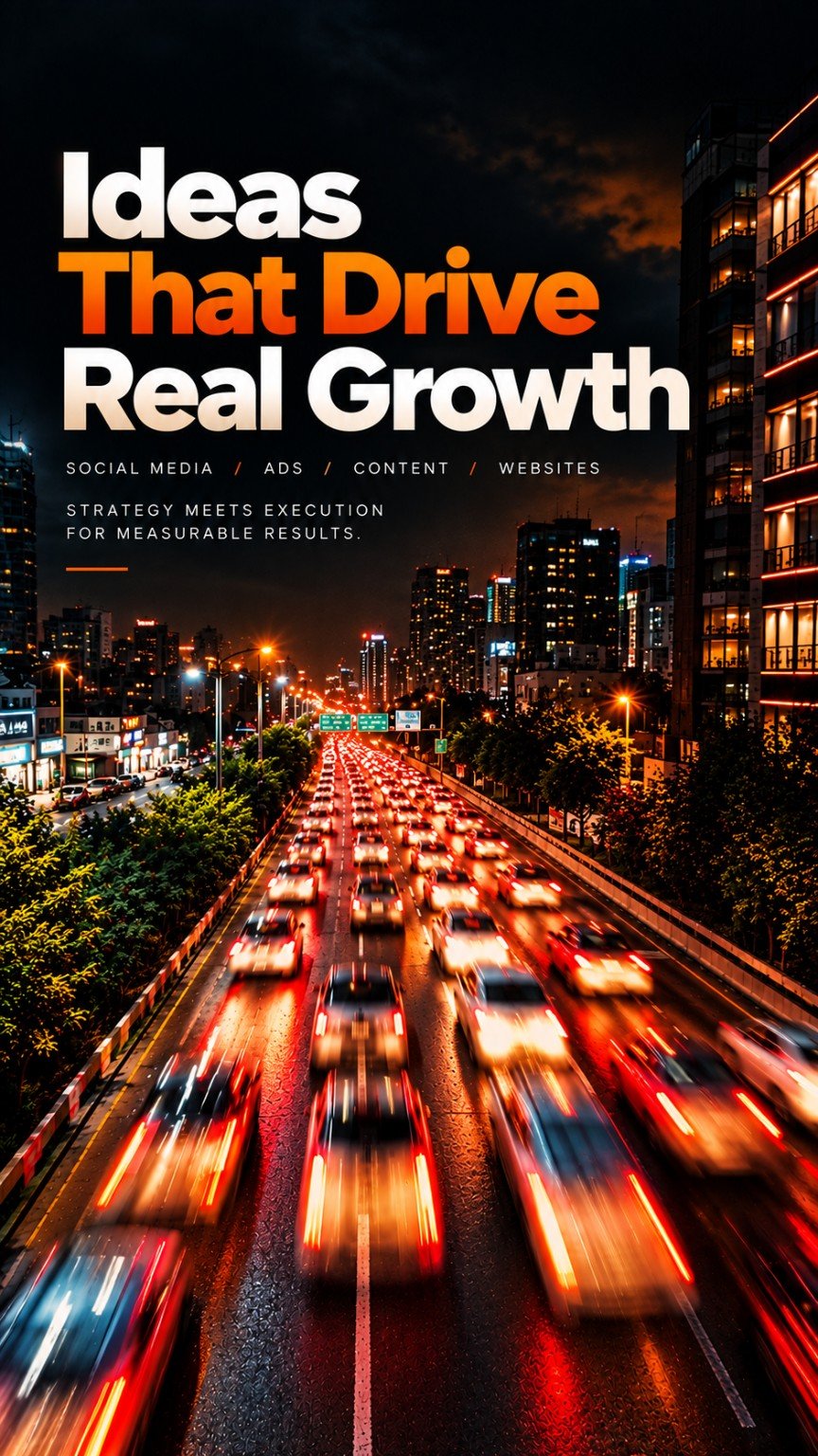 Ideas That Drive Real Growth. Social media, ads, content and websites. Strategy meets execution for measurable results.